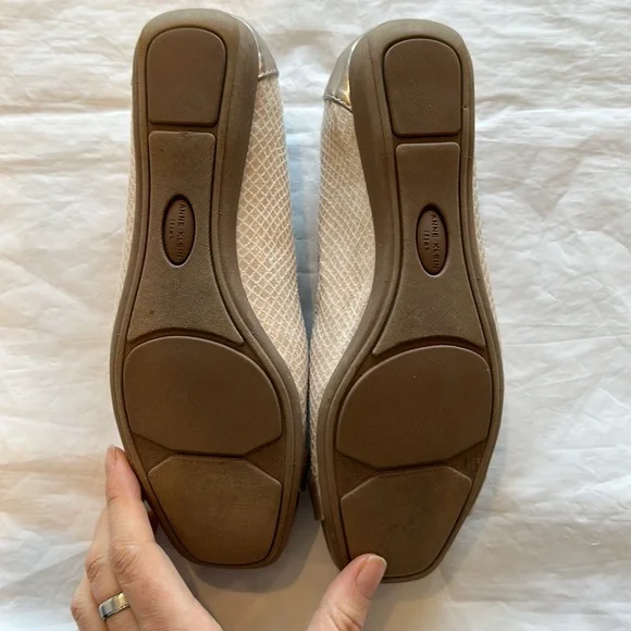 Anne Klein Women Flats Taupe Shoes Size 7.5 - Picture 6 of 8